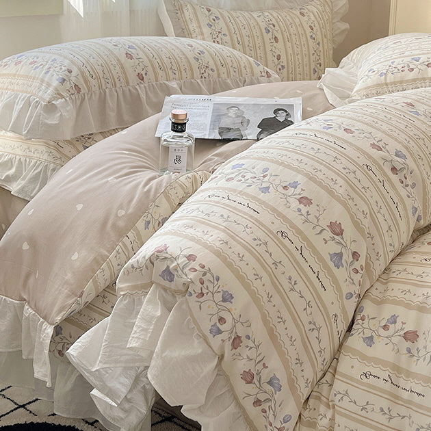 Spring Cotton Princess Style Bedding Set