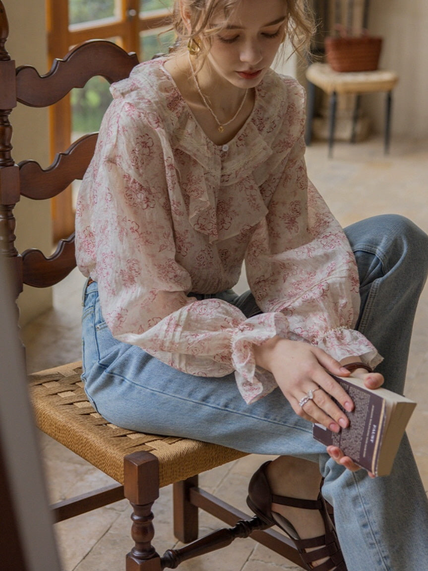 Eliza's Gentle Bloom Cottage Blouse