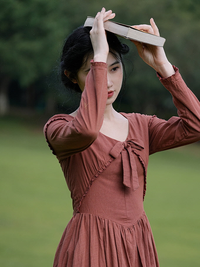 Rosalind's Red Ribbon Whimsy Dress