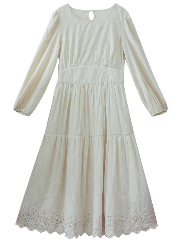 Cottage Embroidered Cotton Dress