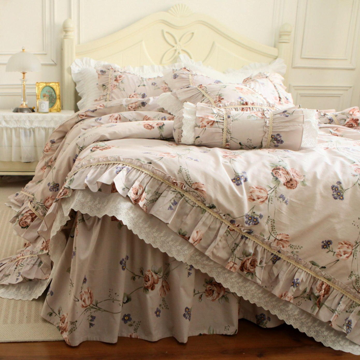 Retro Pastoral Princess Rose Bedding Set