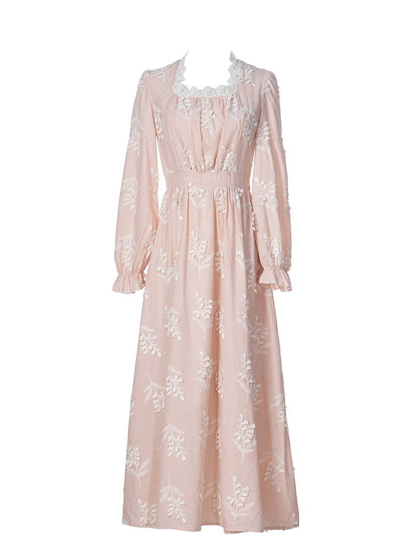 Sophia's Vintage Lace Pink Dress