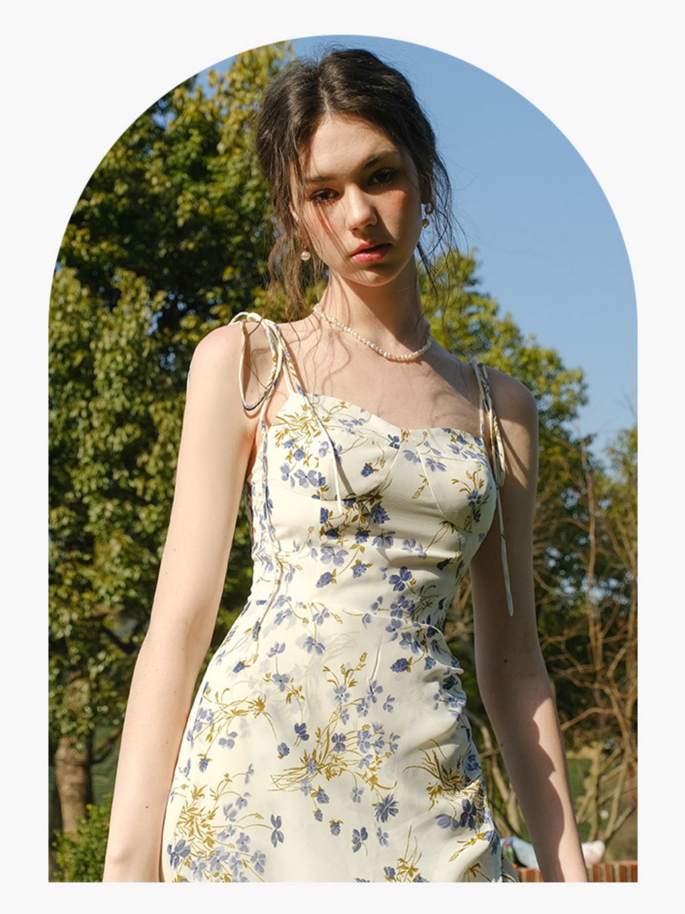 Ava's Ivory Bloom Summer Dress