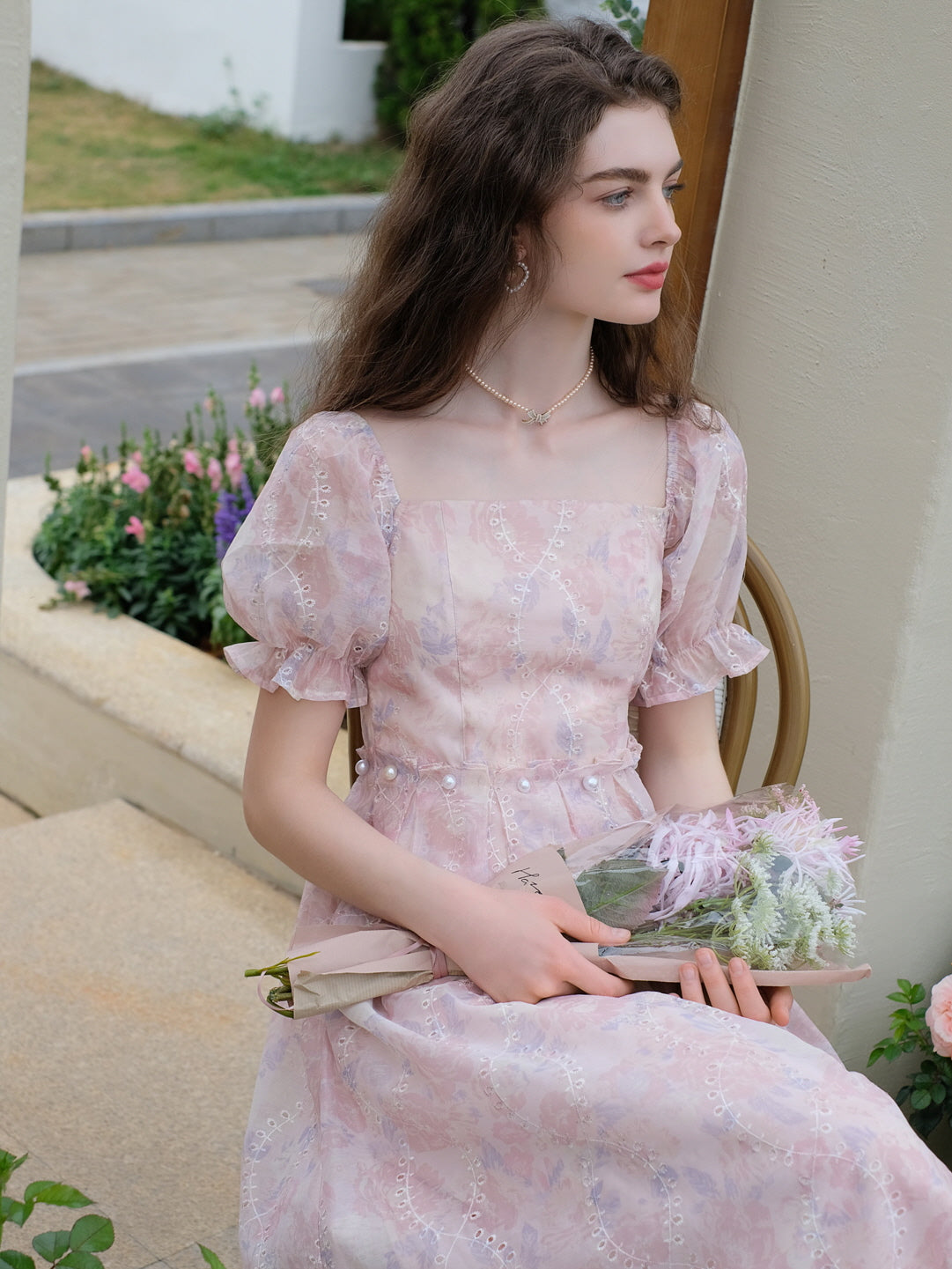 Amelia's Floral Princess Dress