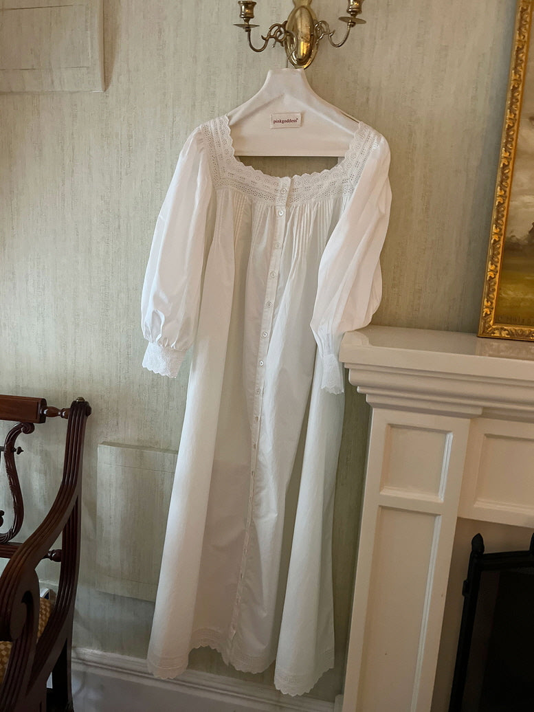 Vintage Charm Cotton Nightgown