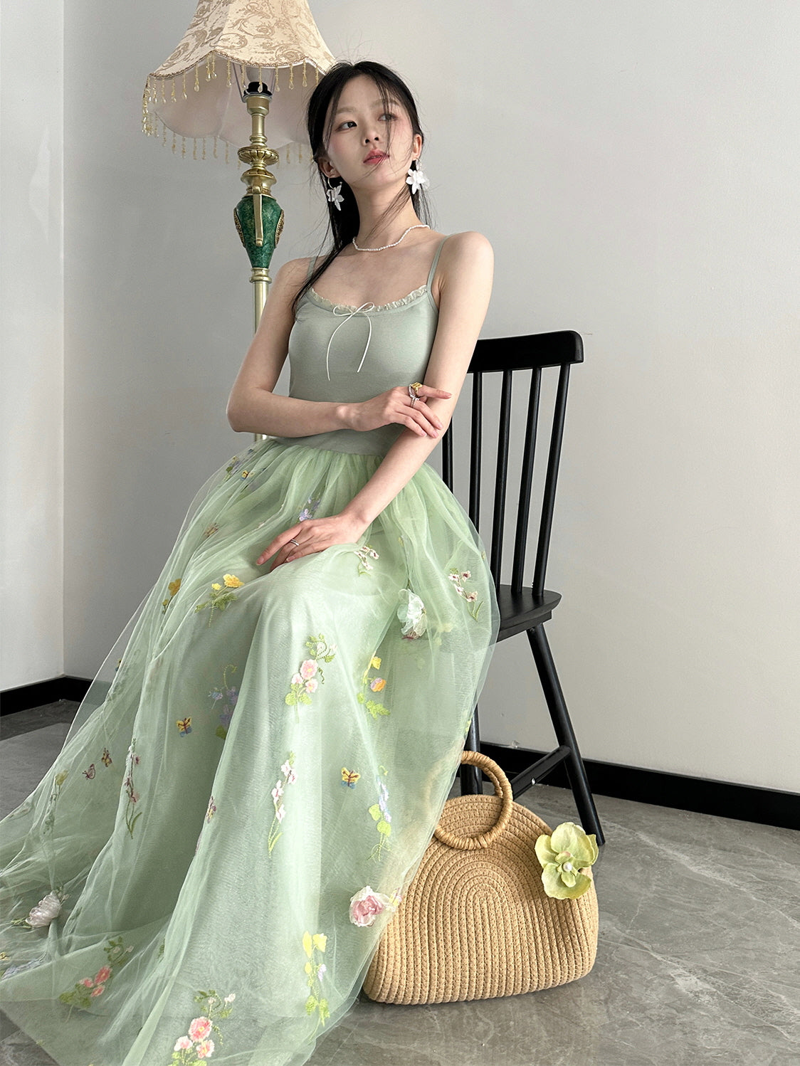 Enchanted Garden Fairy Mint Green Dress