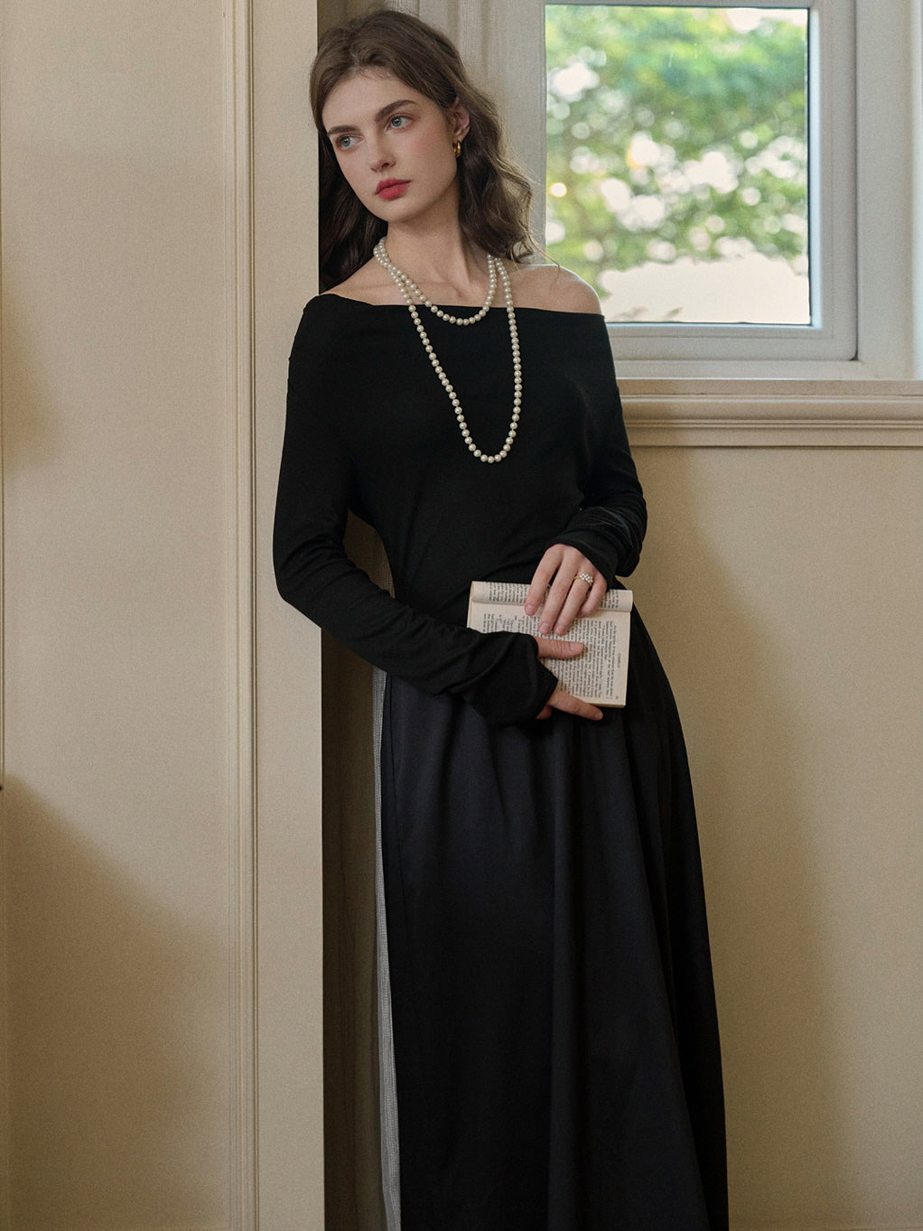 Timeless Elegance Black Knit Dress