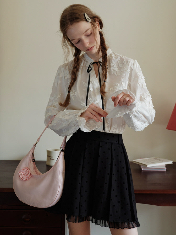 Whimsical Garden Embroidered Blouse