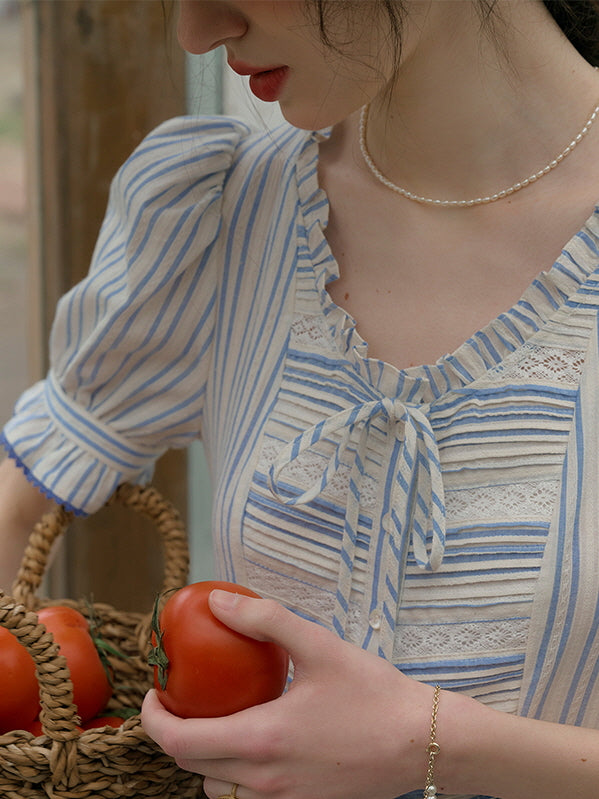 Amelia's Cottage Blue Stripe Dress