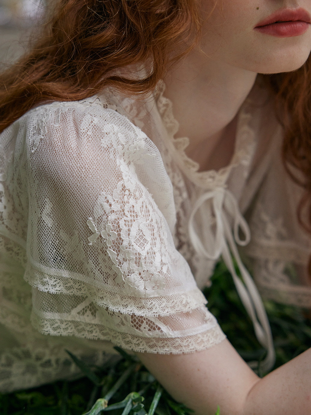 Ivory Lace Garden Fairy Blouse