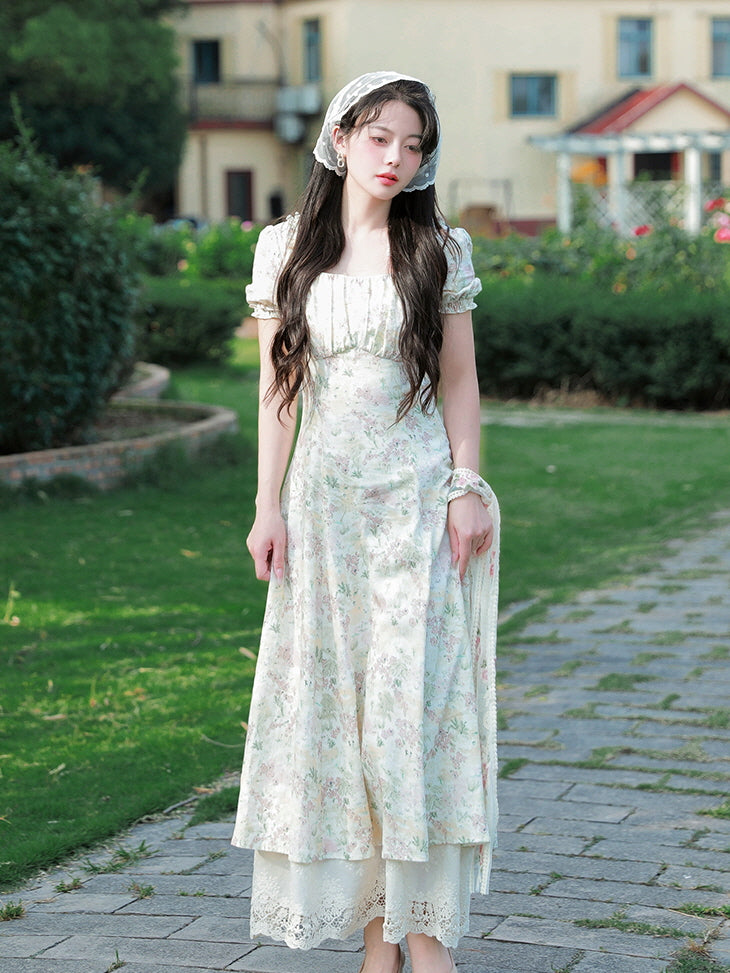 Emma's Vintage Floral Summer Dress