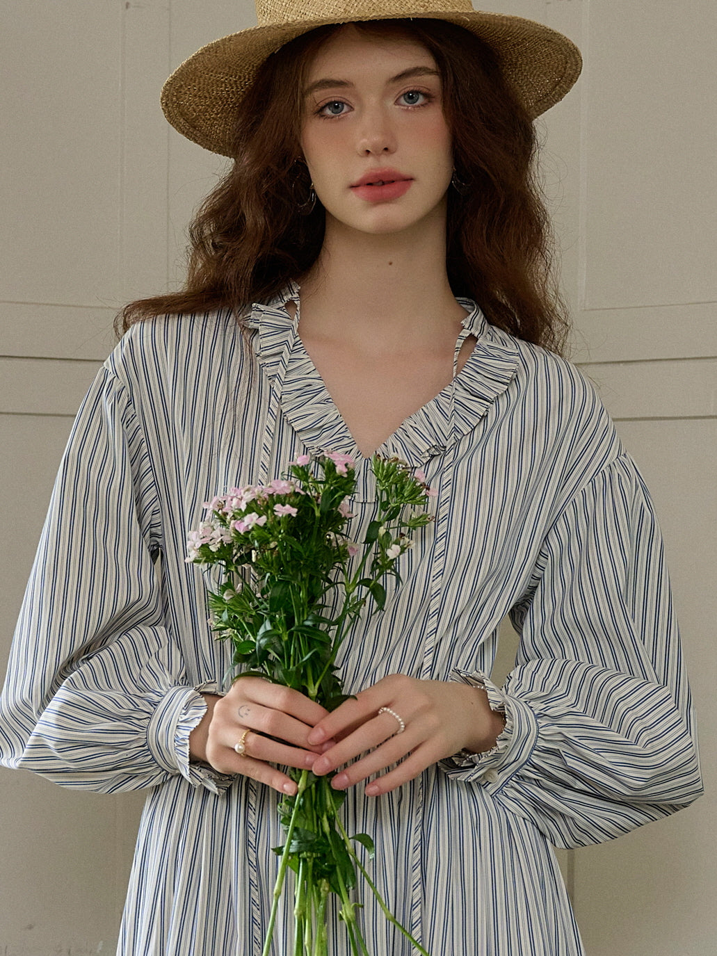 Blue Striped Prairie Day Dress