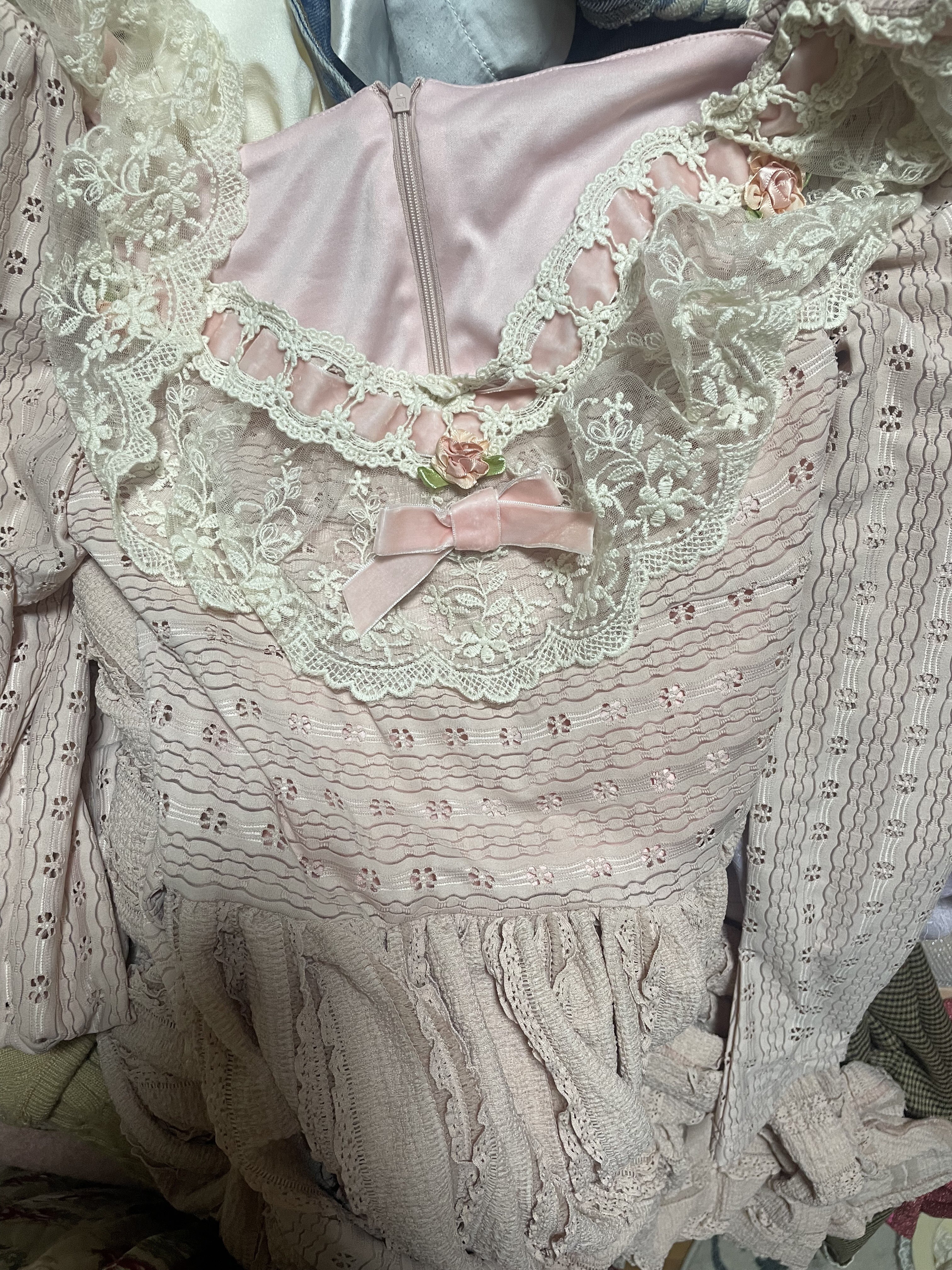 Enchanted Garden Pink Lace Dress