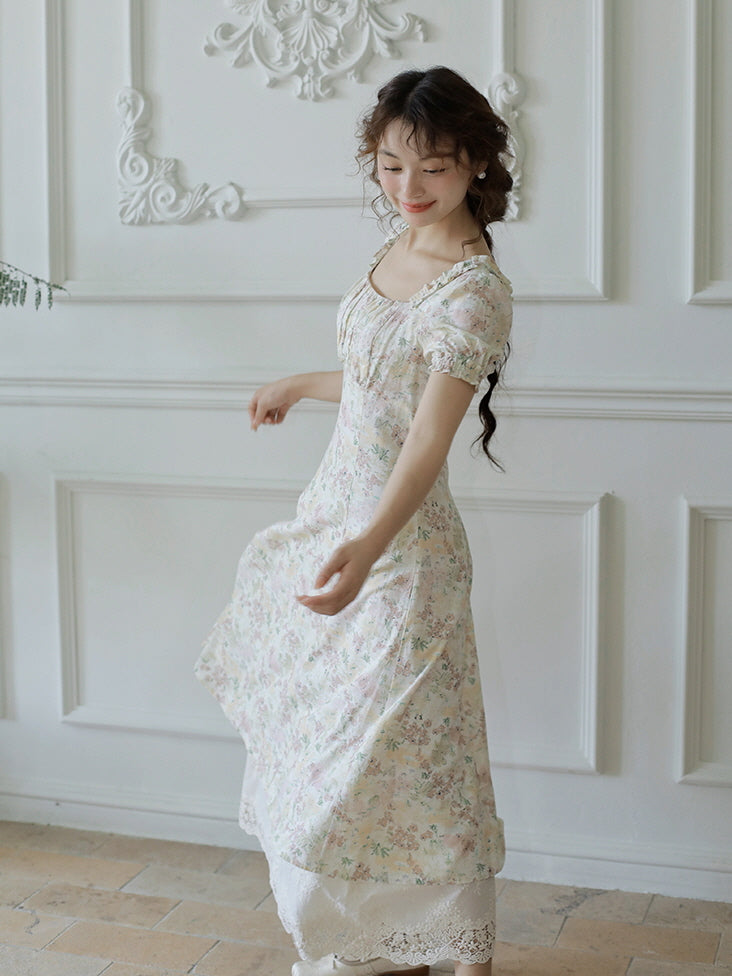 Vintage Meadow Cottagecore Dress Ivory / S Vintage Meadow Cottagecore Dress Ivory / S