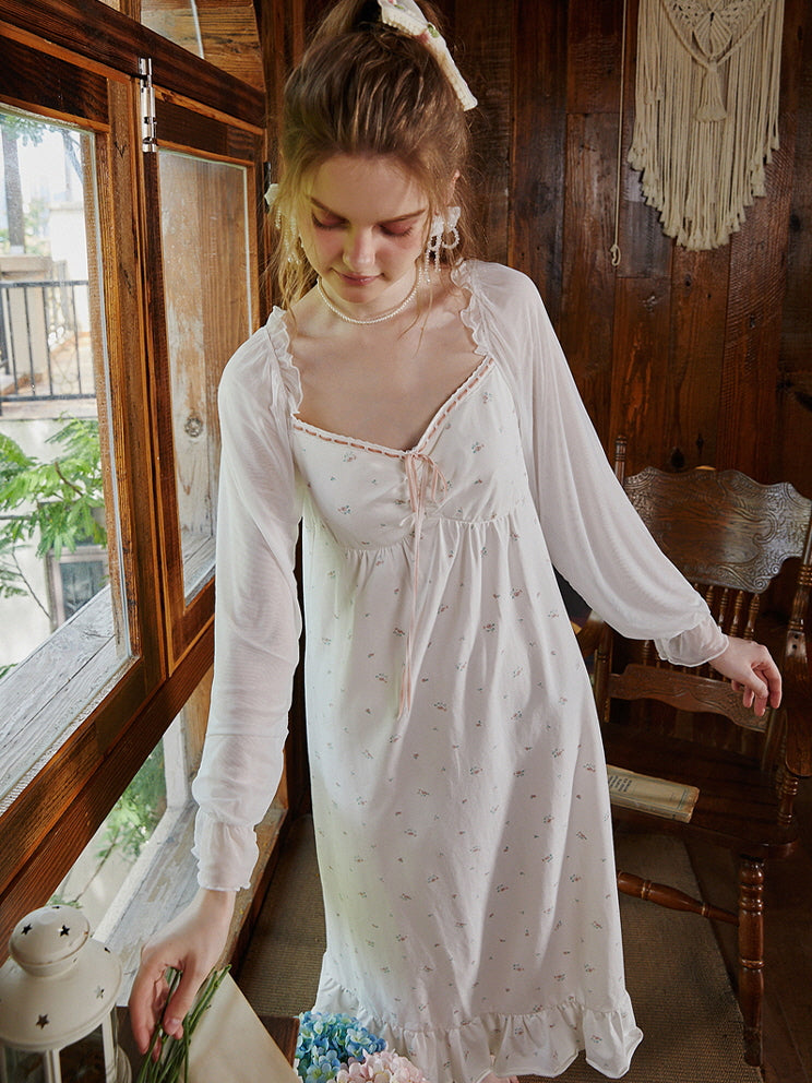 Whimsical Rosebud Nightgown