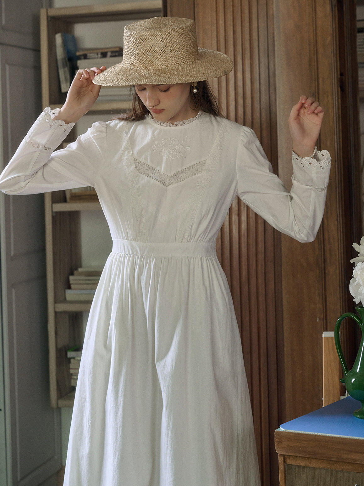 Victorian Garden Lace White Dress