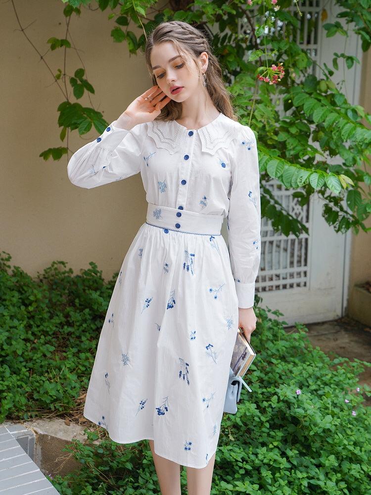 Enchanted Blossom Embroidered Blouse