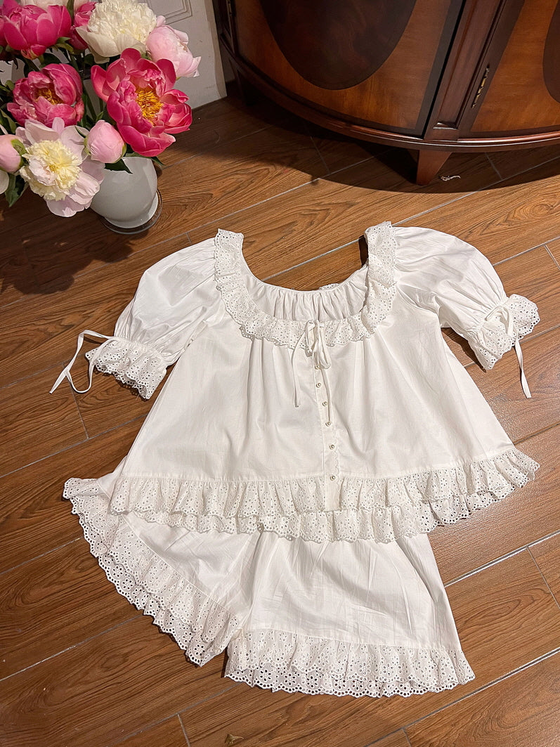 Sweet Summer Lace Pajama Set