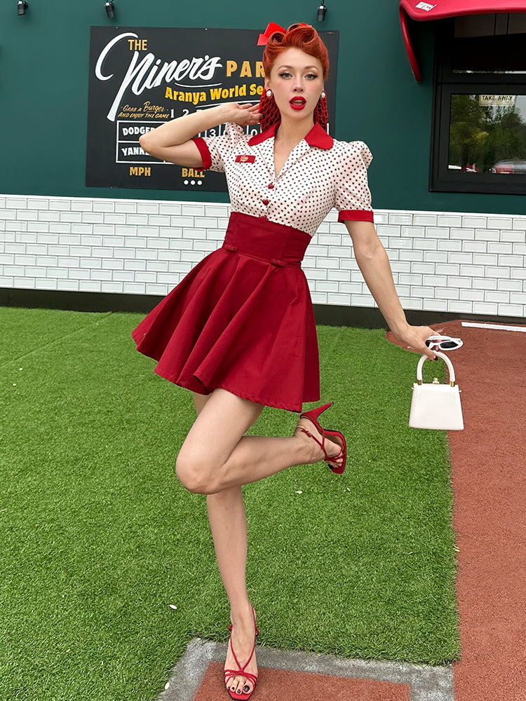 Scarlet Vintage Swing Mini Skirt