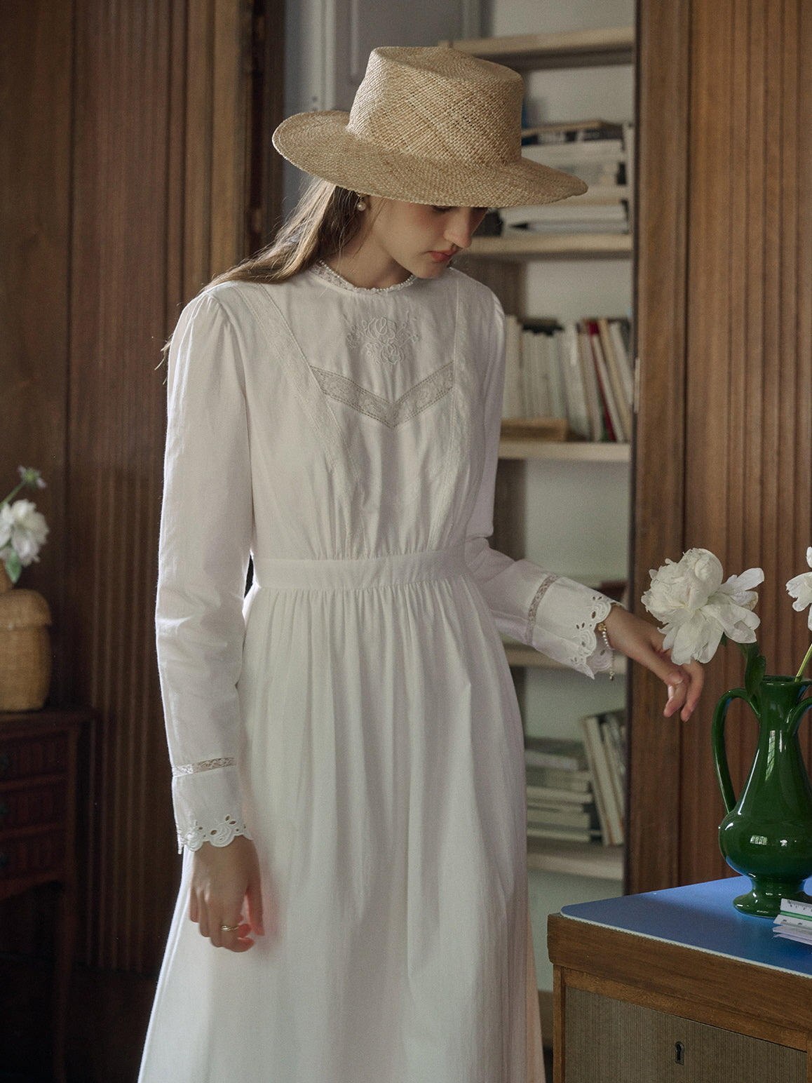 Victorian Garden Lace White Dress