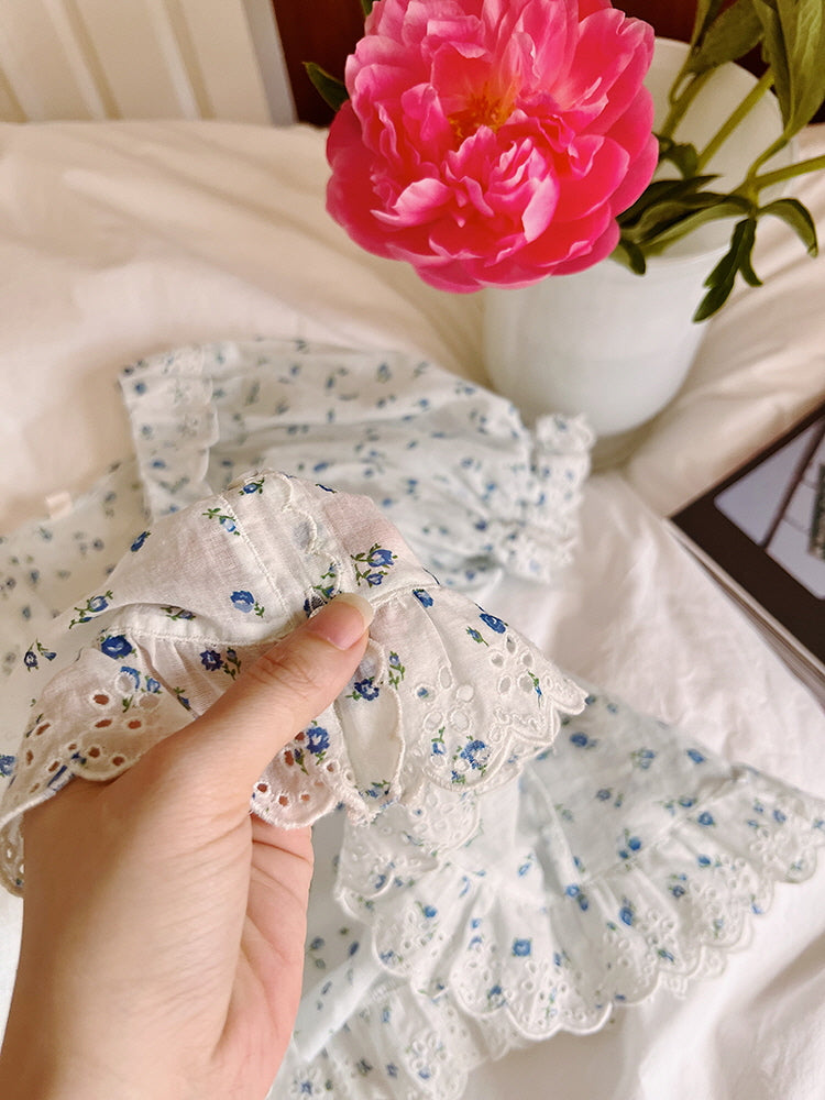 Blue Floral Dream Pajama Set