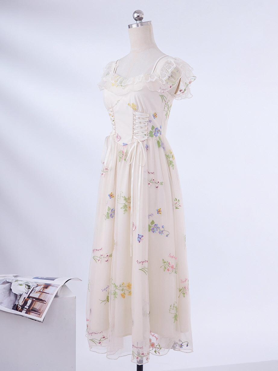 Enchanted Garden Embroidered Fairy Dress