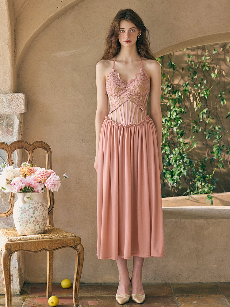 Blush Garden Fairy Lace Dress