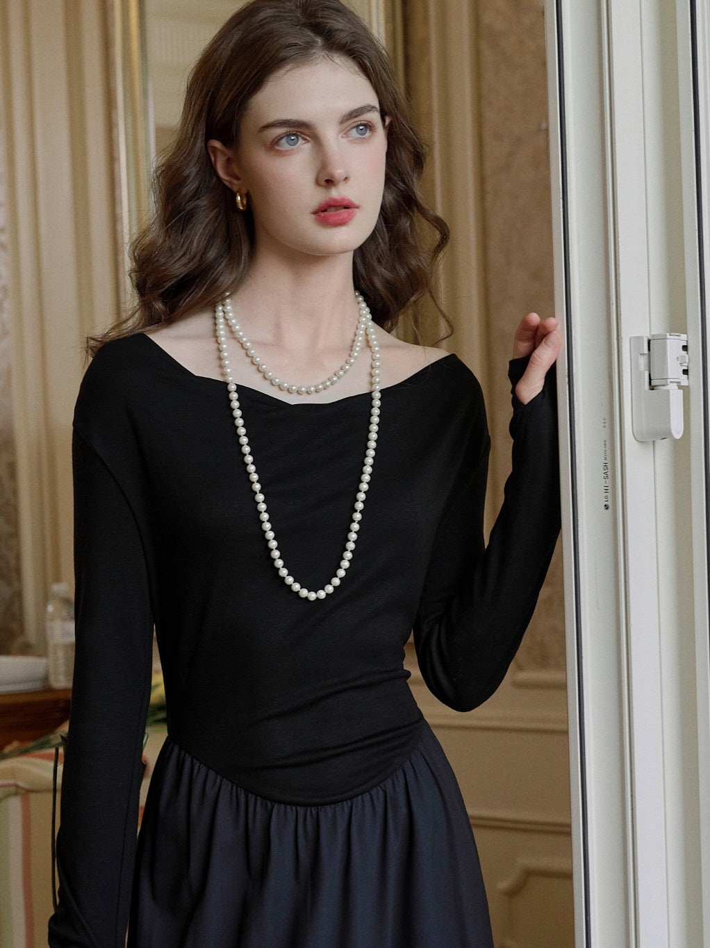 Timeless Elegance Black Knit Dress