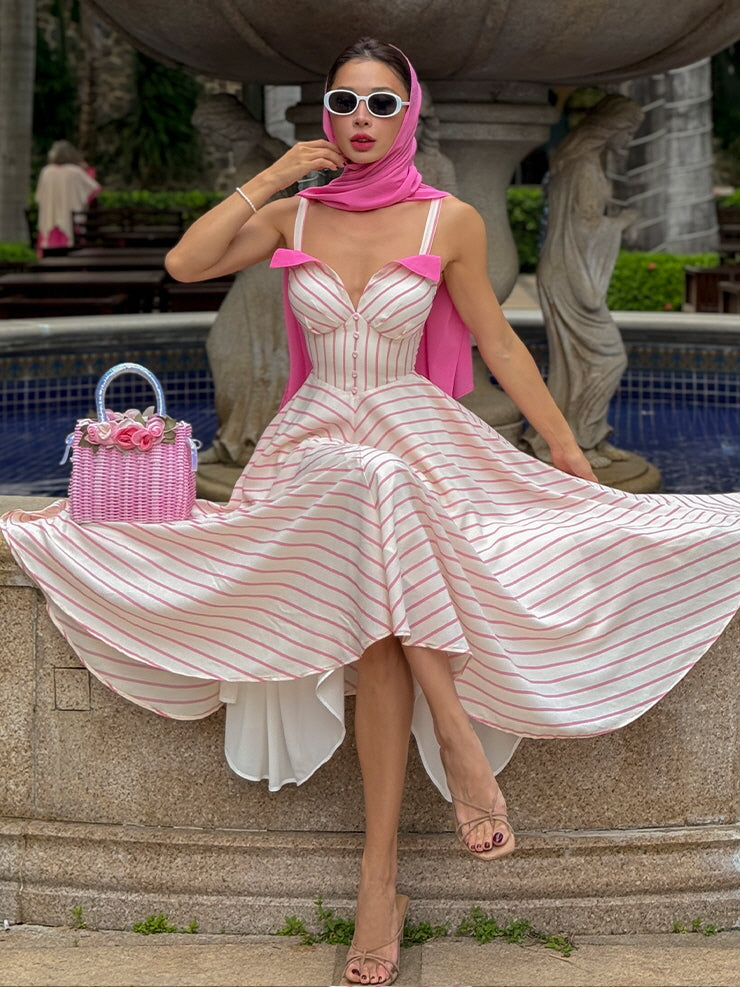 Pink Stripe Fairytale Dress