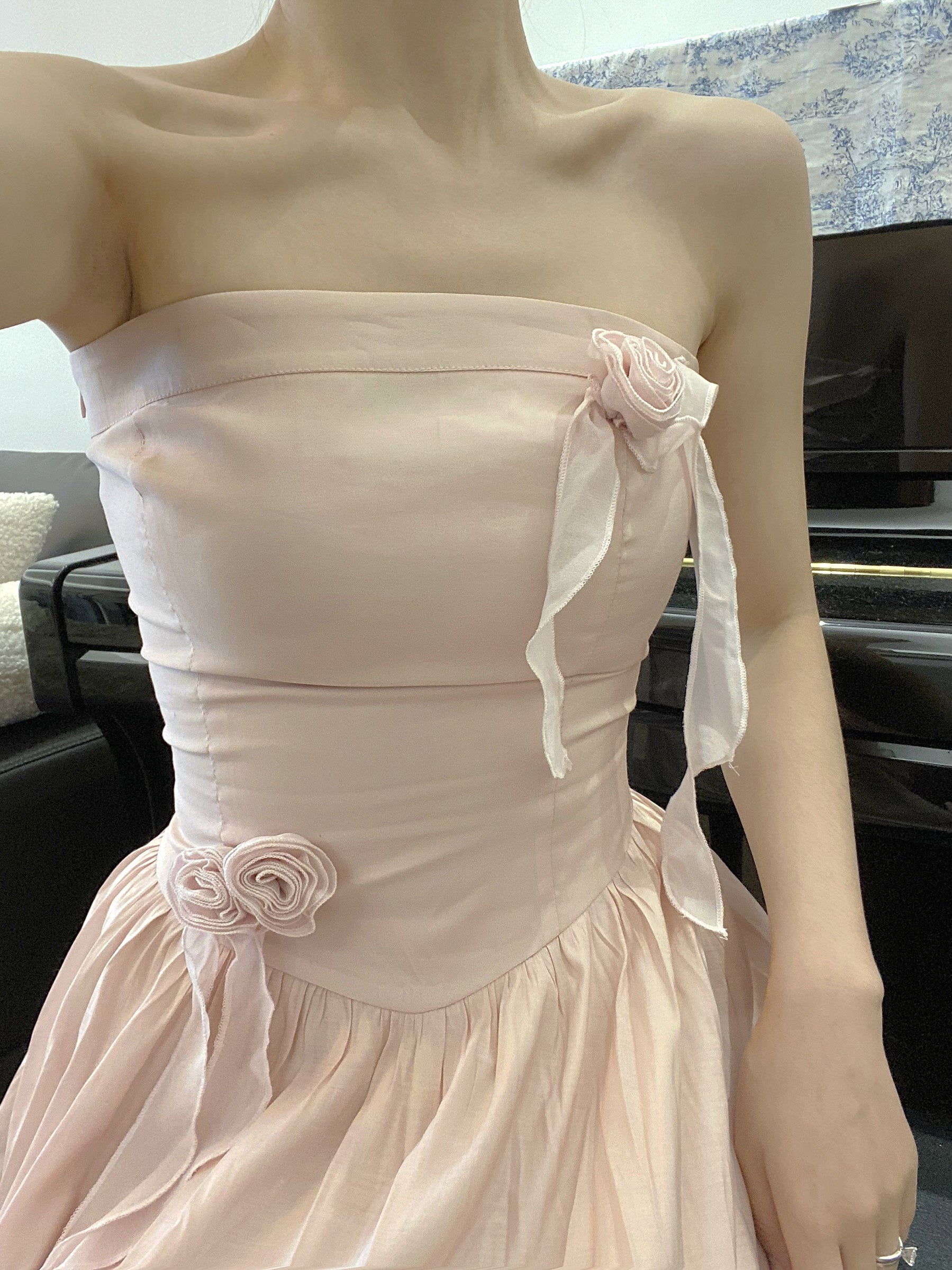 Ethereal Rose Corset Gown