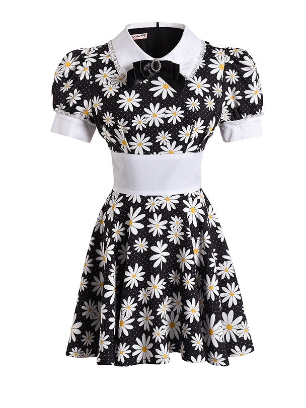 Vintage Daisy Delight Mini Dress