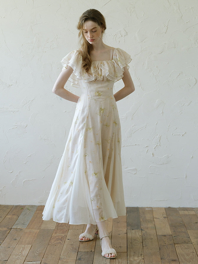 Ethereal Whispers Off-Shoulder Fairy Dress