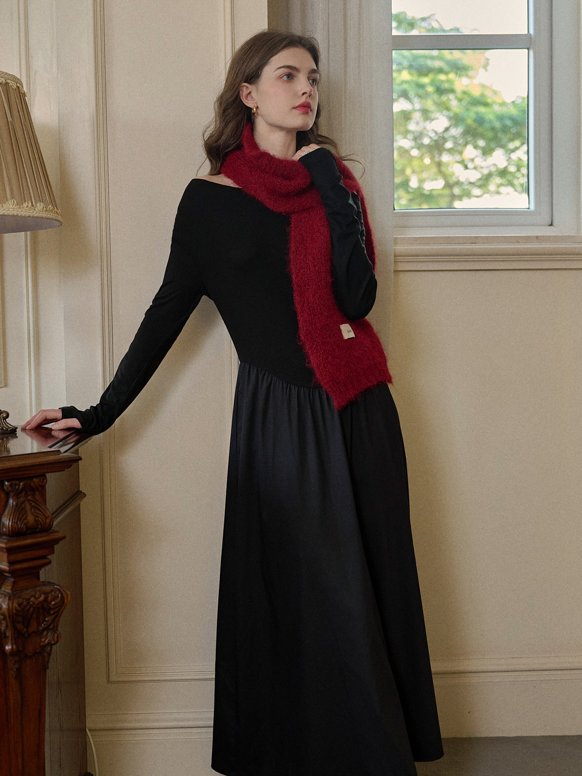 Timeless Elegance Black Knit Dress