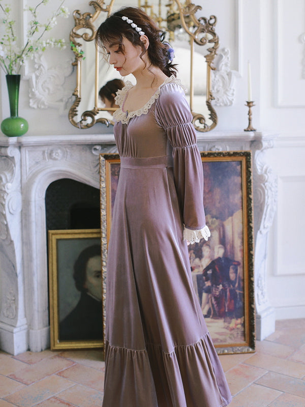 Vintage-inspired velvet dress - Reehan main image 0