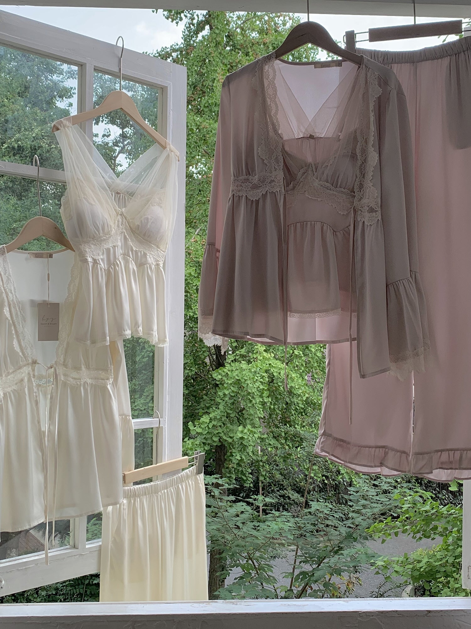 Ethereal Elegance Pink Loungewear Set