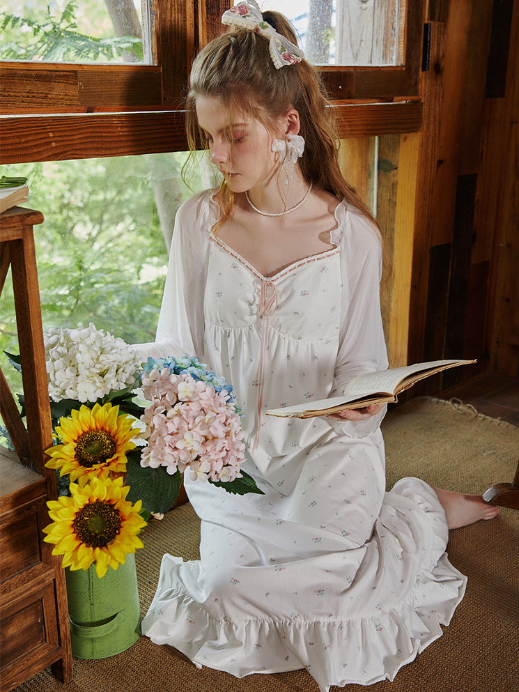 Whimsical Rosebud Nightgown