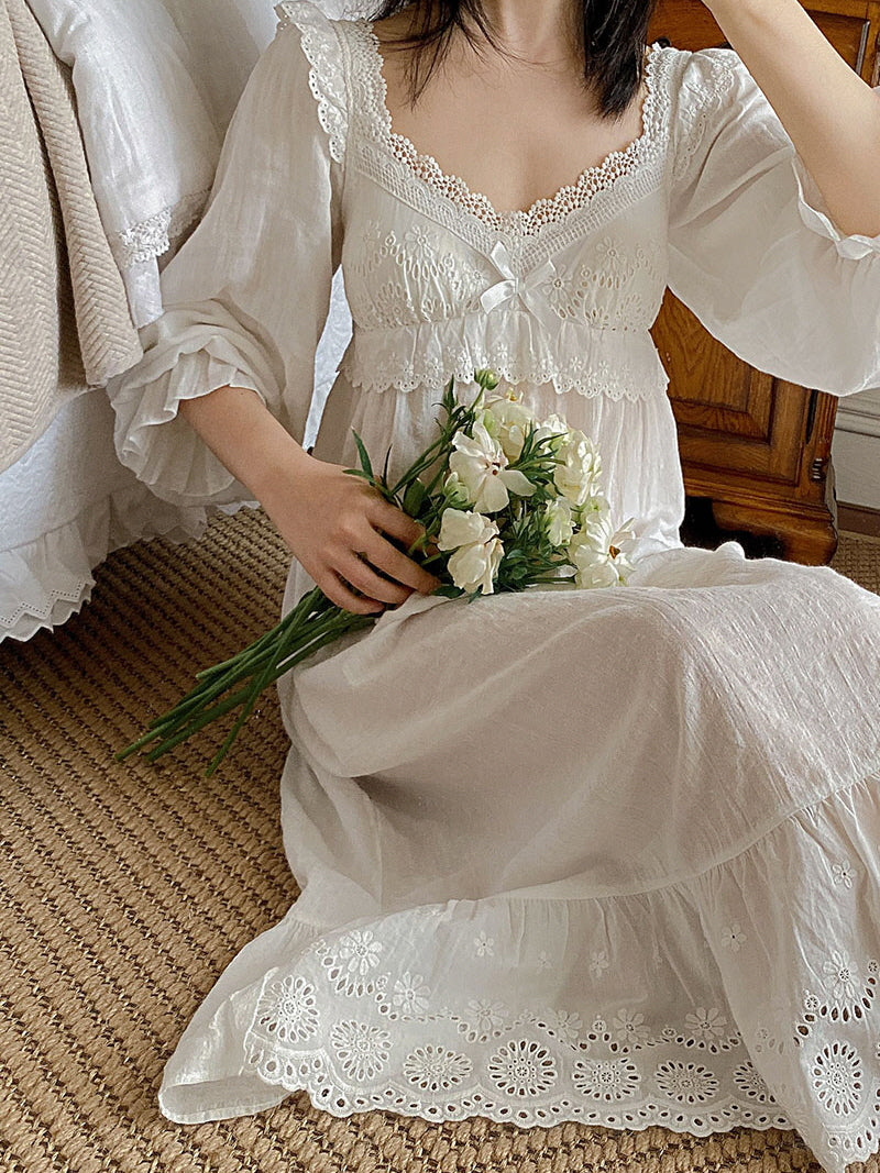 Ethereal Lace Dream Vintage Nightgown