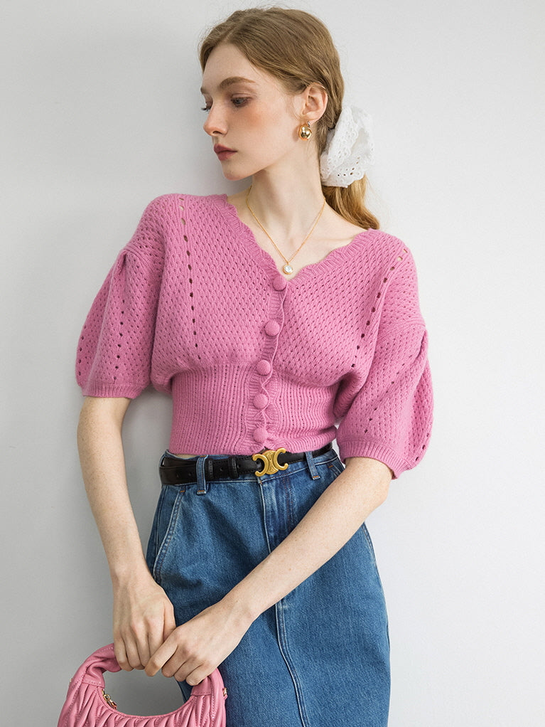 Rosebud Knit Cardigan