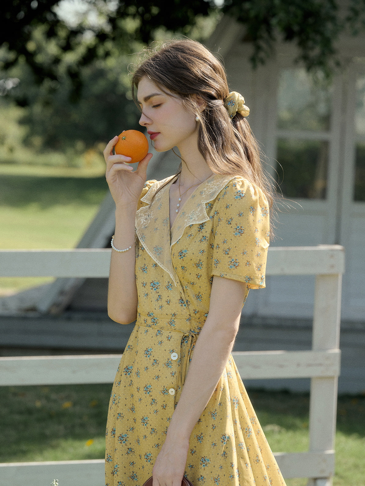 Sunny Meadows Vintage Floral Dress