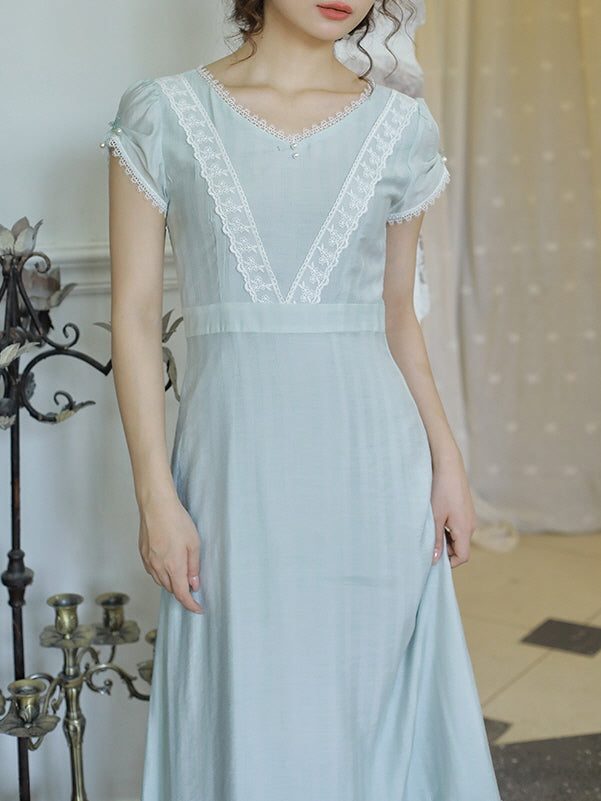 Enchanted Lace Blue Princess Dress