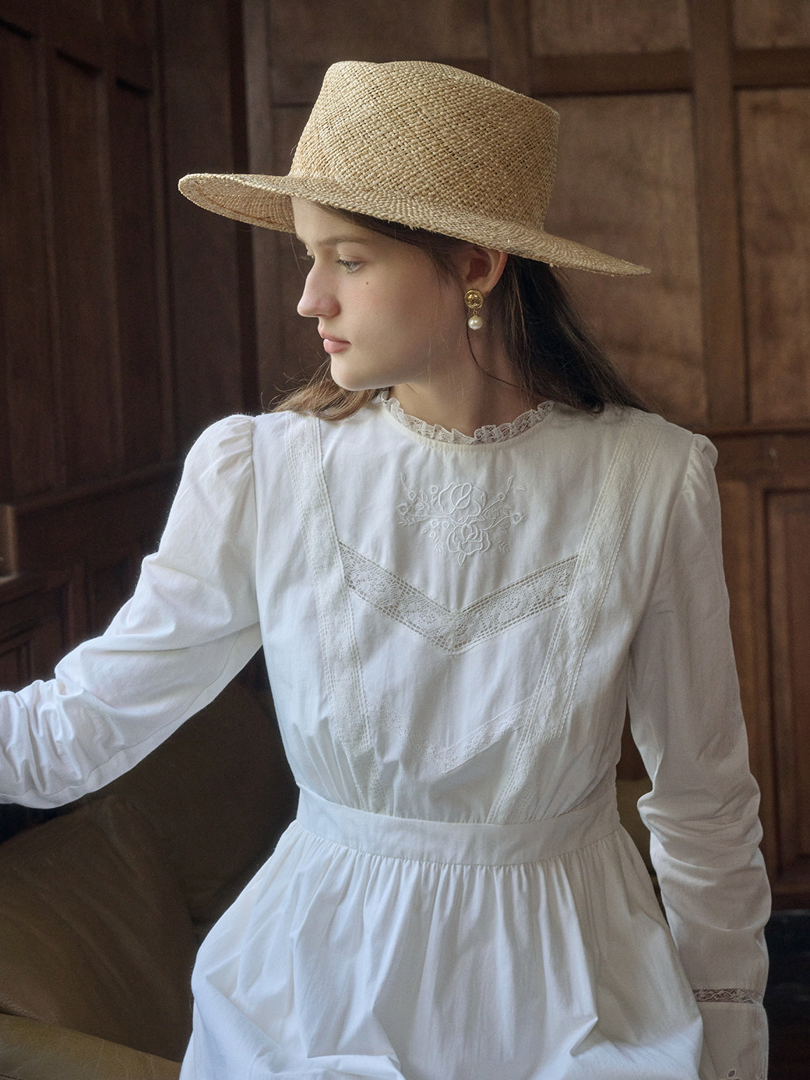 Victorian Garden Lace White Dress