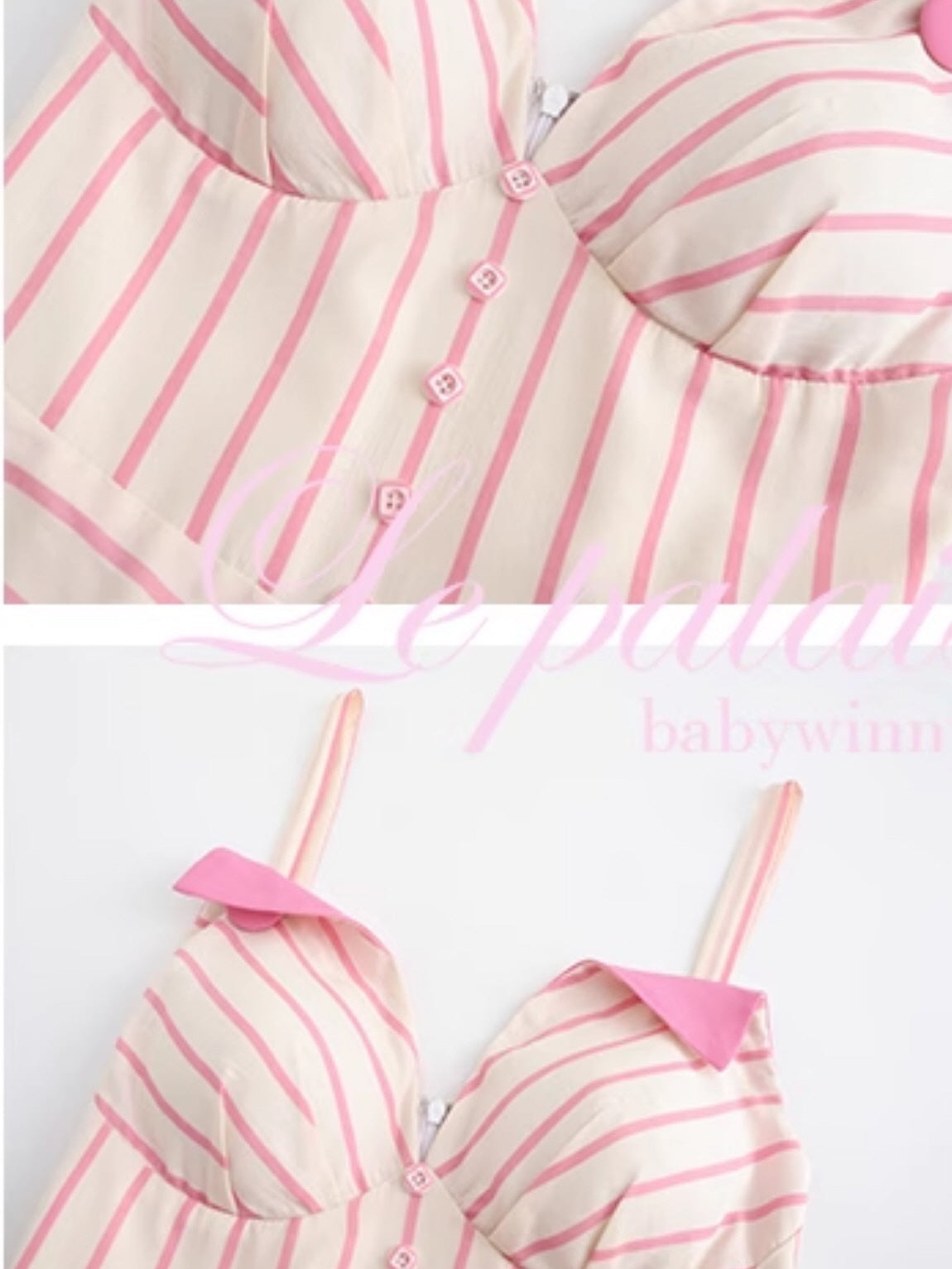 Pink Stripe Fairytale Dress