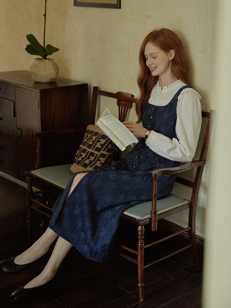cottagecore pinafore dress Vintage Pinafore Dress Sewing Pattern