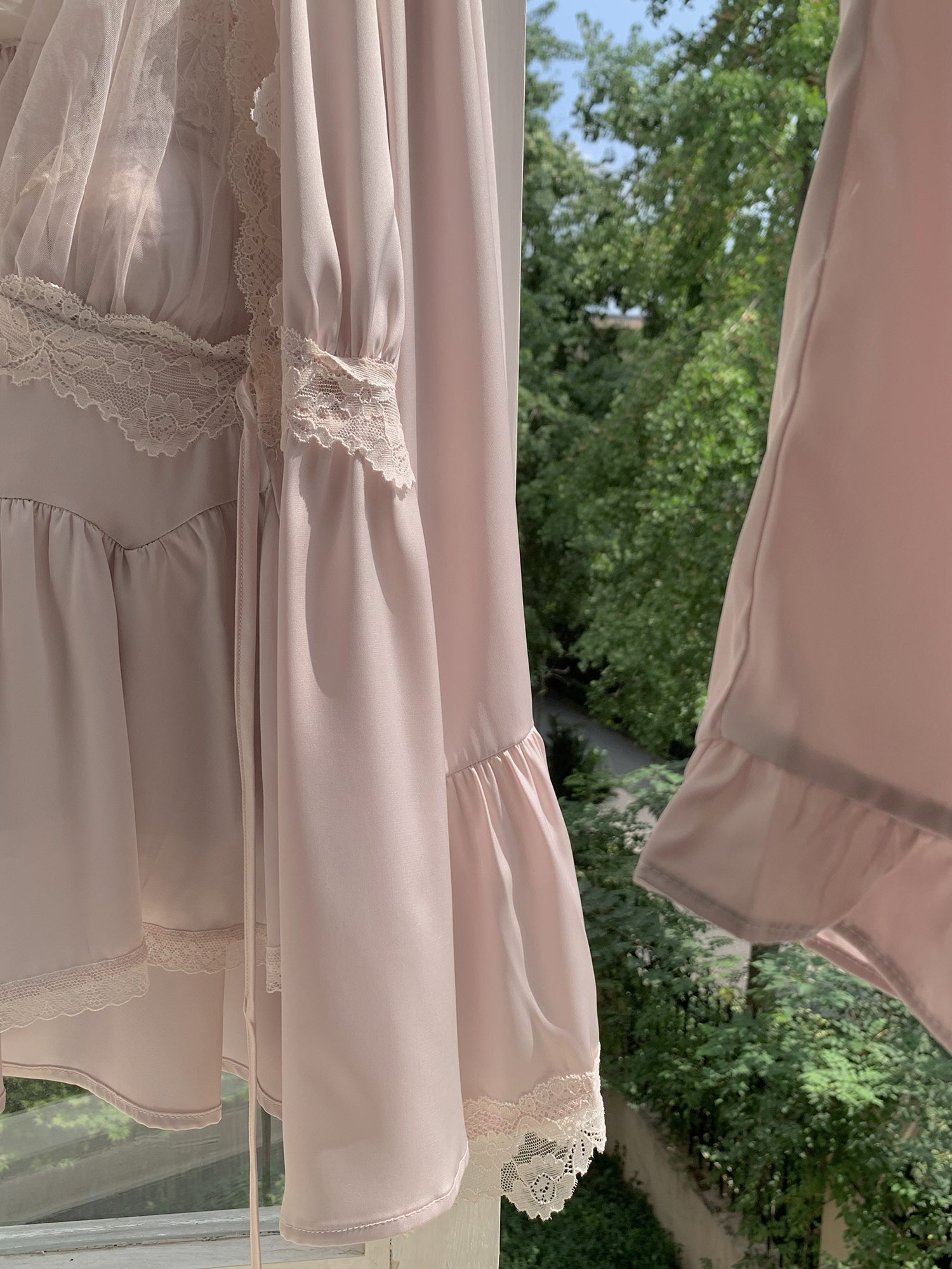 Ethereal Elegance Pink Loungewear Set