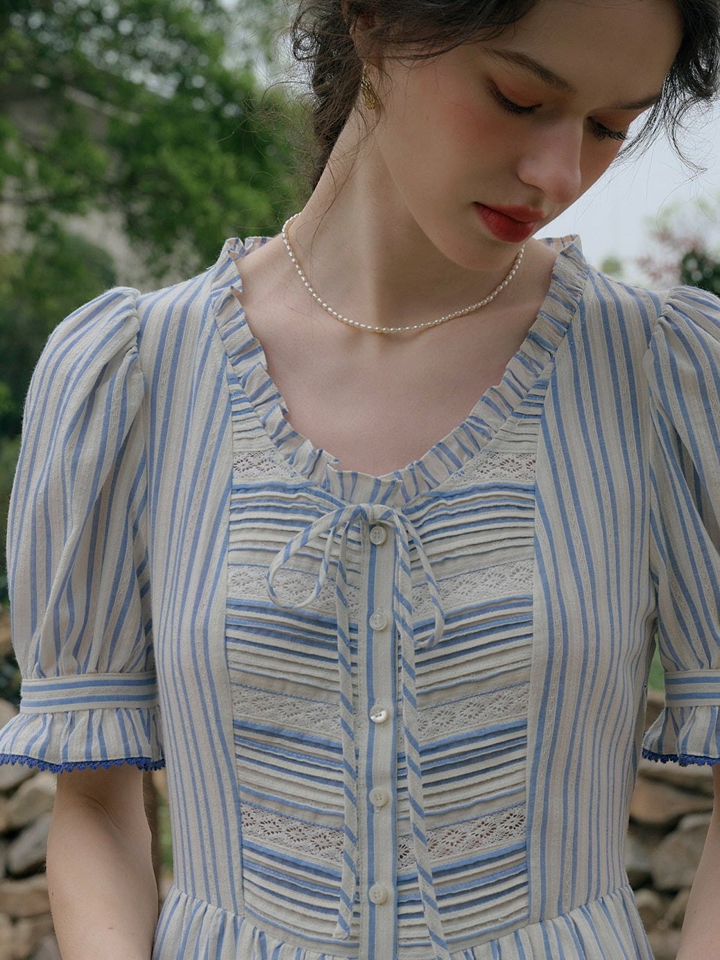 Amelia's Cottage Blue Stripe Dress