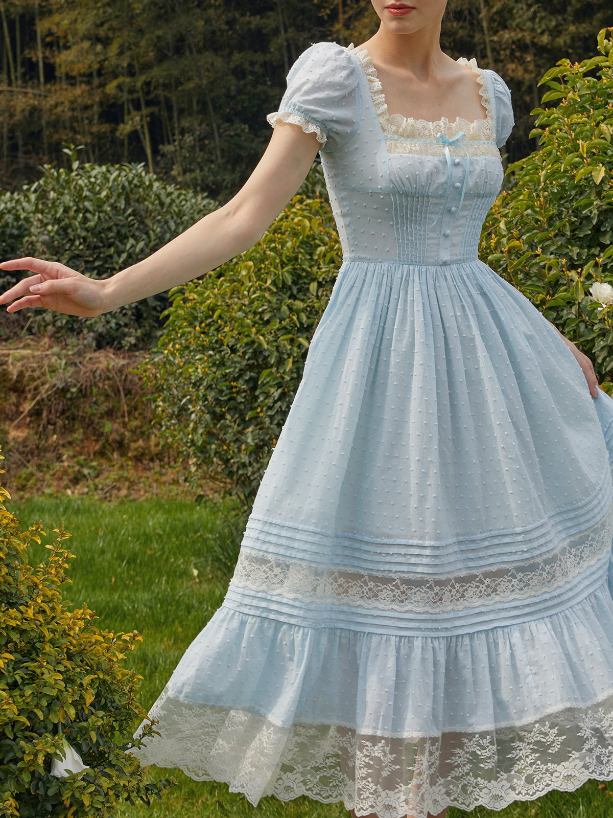 Azure Dream Lace Dress