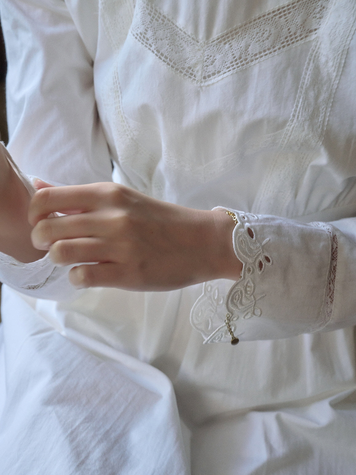 Victorian Garden Lace White Dress