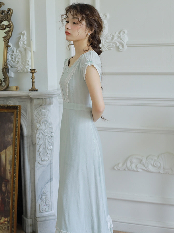 Enchanted Lace Blue Princess Dress