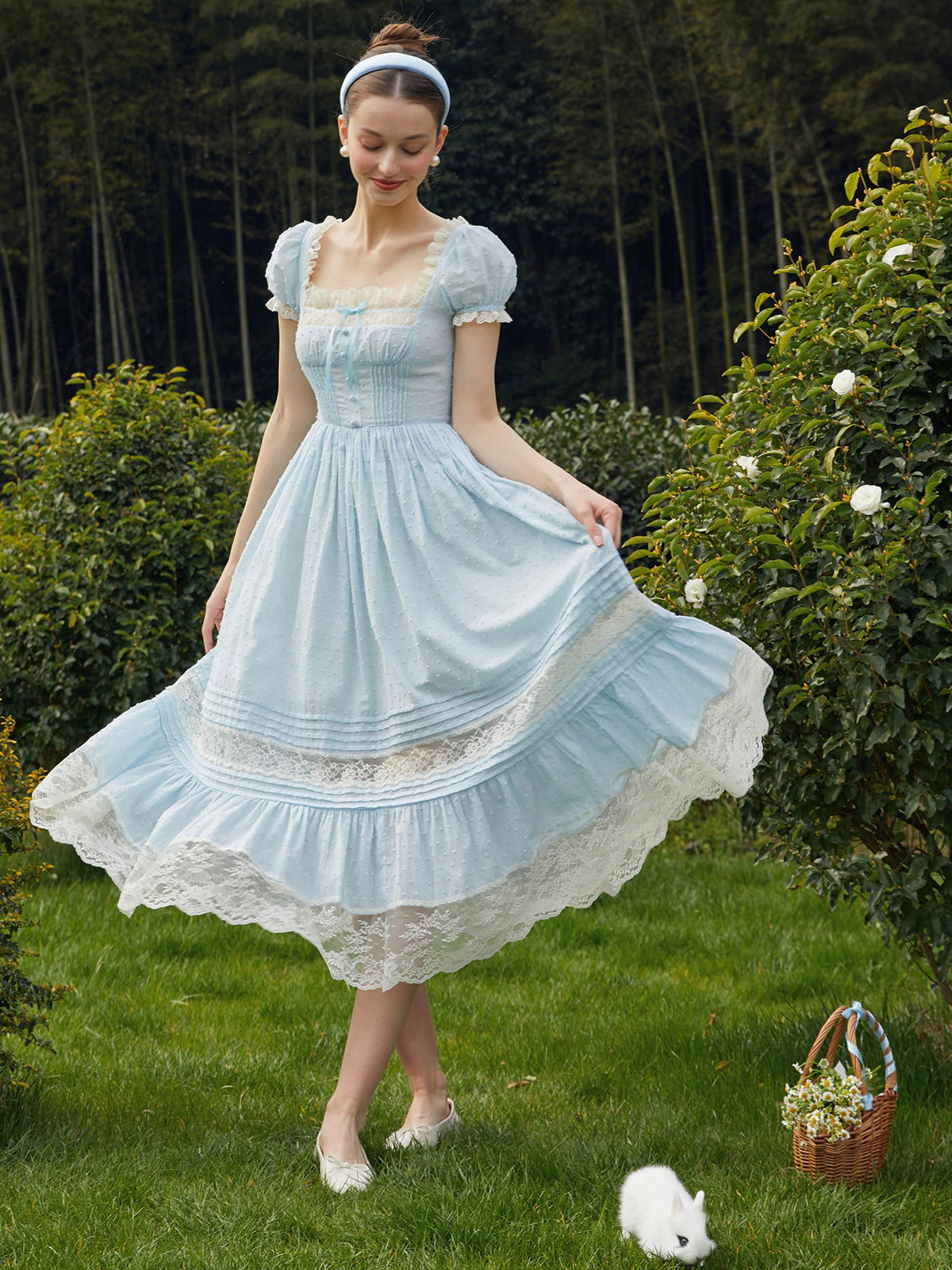 Azure Dream Lace Dress