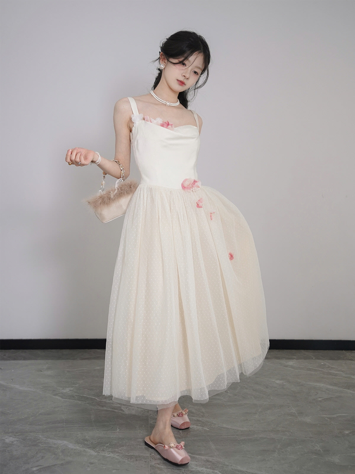 Enchanted Blossom Ivory Dress